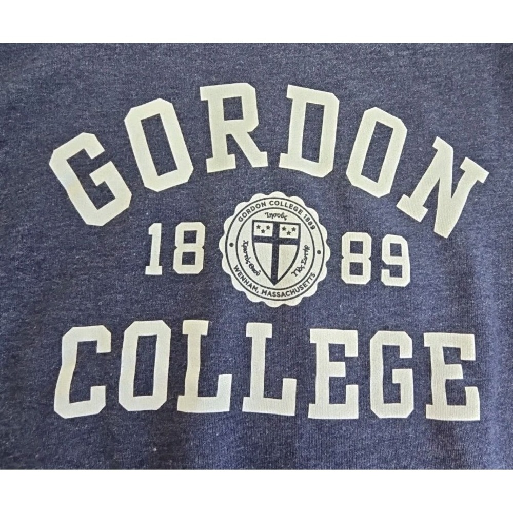 GORDON COLLEGE BLUE CREWNECK SWEATSHIRT SMALL TRIBLEND SWEATS LEAGUE‎